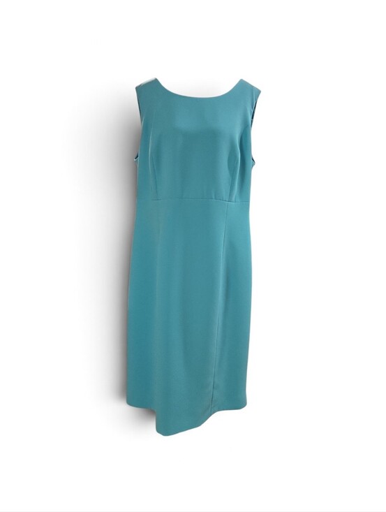 Kasper Dresses & Skirts - Kasper Teal Sleeveless Sheath Dress 14W